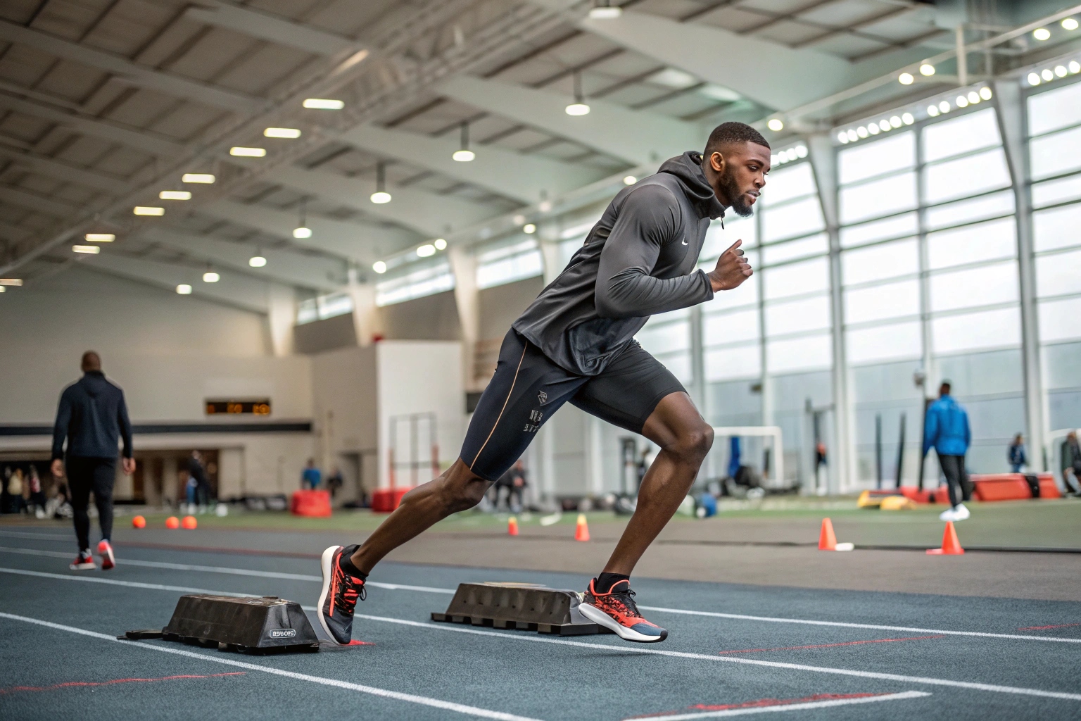 Professionele atleet in training